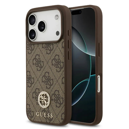 Guess MagSafe 4G PU Leather Case With Classc & Strass Logo