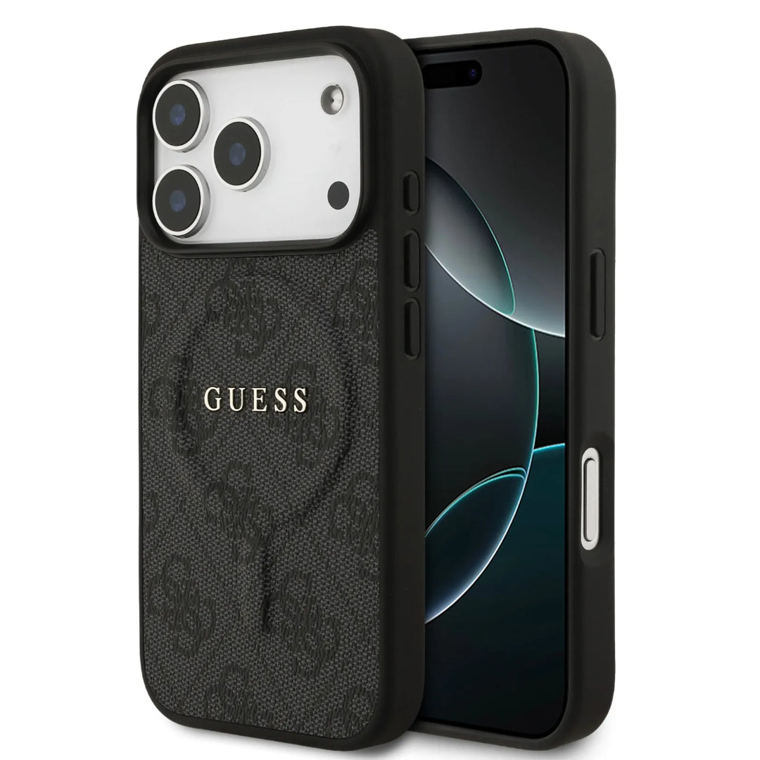 Guess MagSafe PU Leather Case With Big 4G & Classic Logo