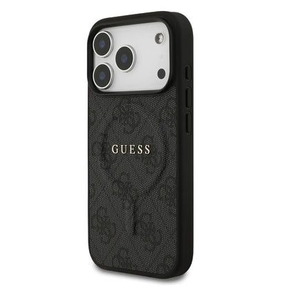 Guess MagSafe PU Leather Case With Big 4G & Classic Logo