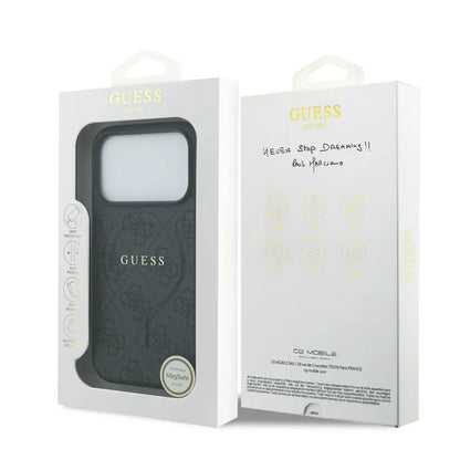 Guess MagSafe 4G PU Leather Case With Classic Logo