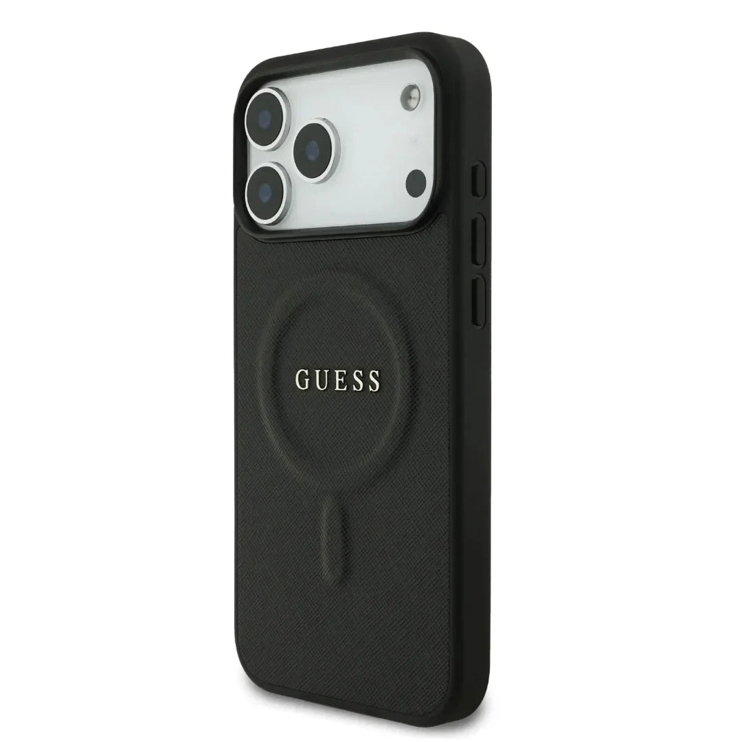 Guess MagSafe PU Saffiano Leather Case With Classic Logo