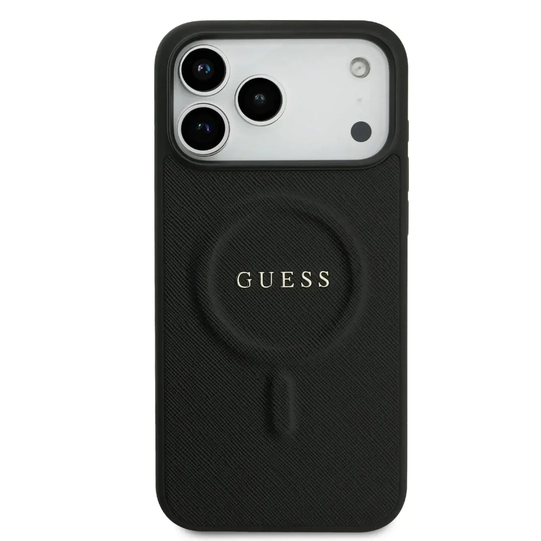 Guess MagSafe PU Saffiano Leather Case With Classic Logo