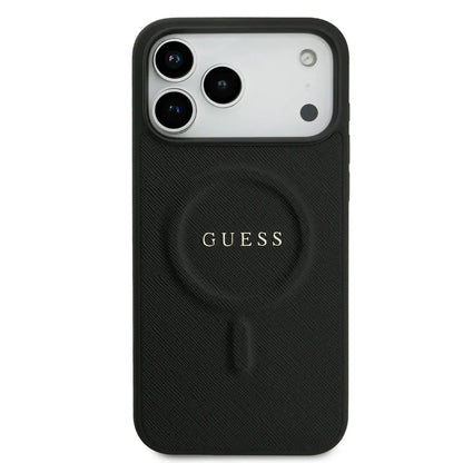 Guess MagSafe PU Saffiano Leather Case With Classic Logo