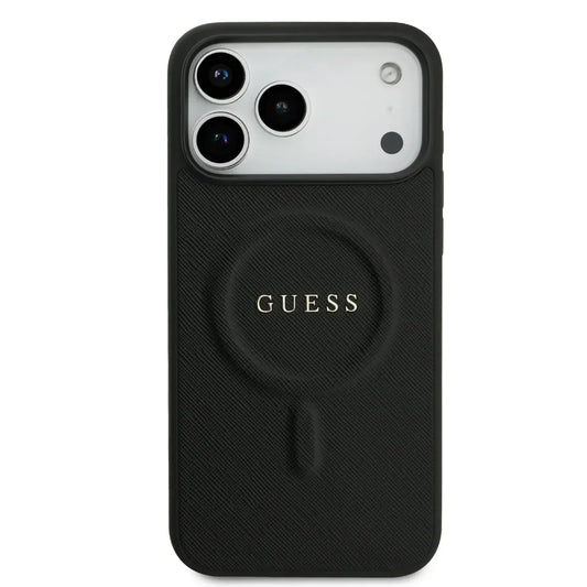 Guess MagSafe PU Saffiano Leather Case With Classic Logo
