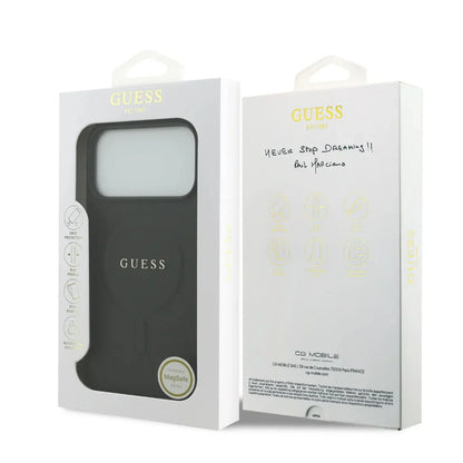 Guess MagSafe PU Saffiano Leather Case With Classic Logo