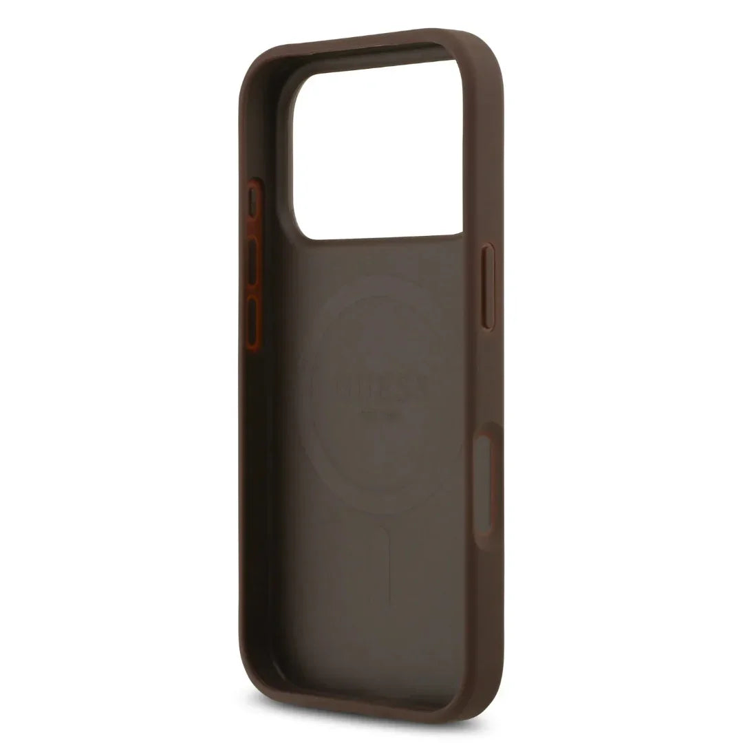 Guess MagSafe PU Saffiano Leather Case With Classic Logo