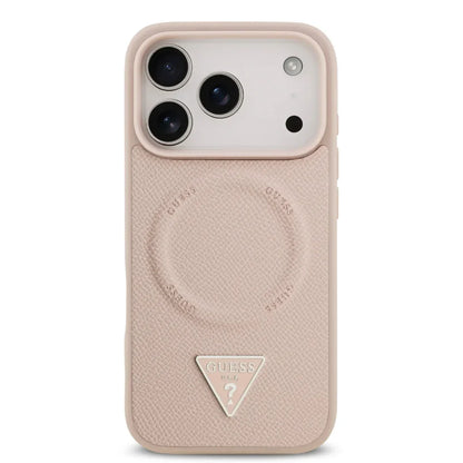 Guess MagSafe PU Leather Case With Triangle Logo
