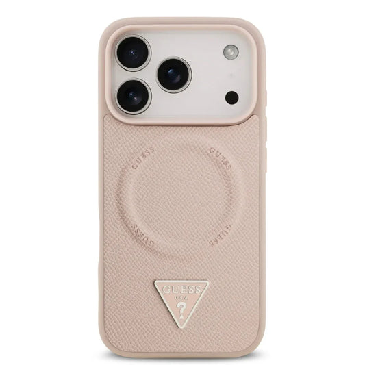 Guess MagSafe PU Leather Case With Triangle Logo