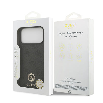 Guess MagSafe 4G PU Leather Case With Classc & Strass Logo
