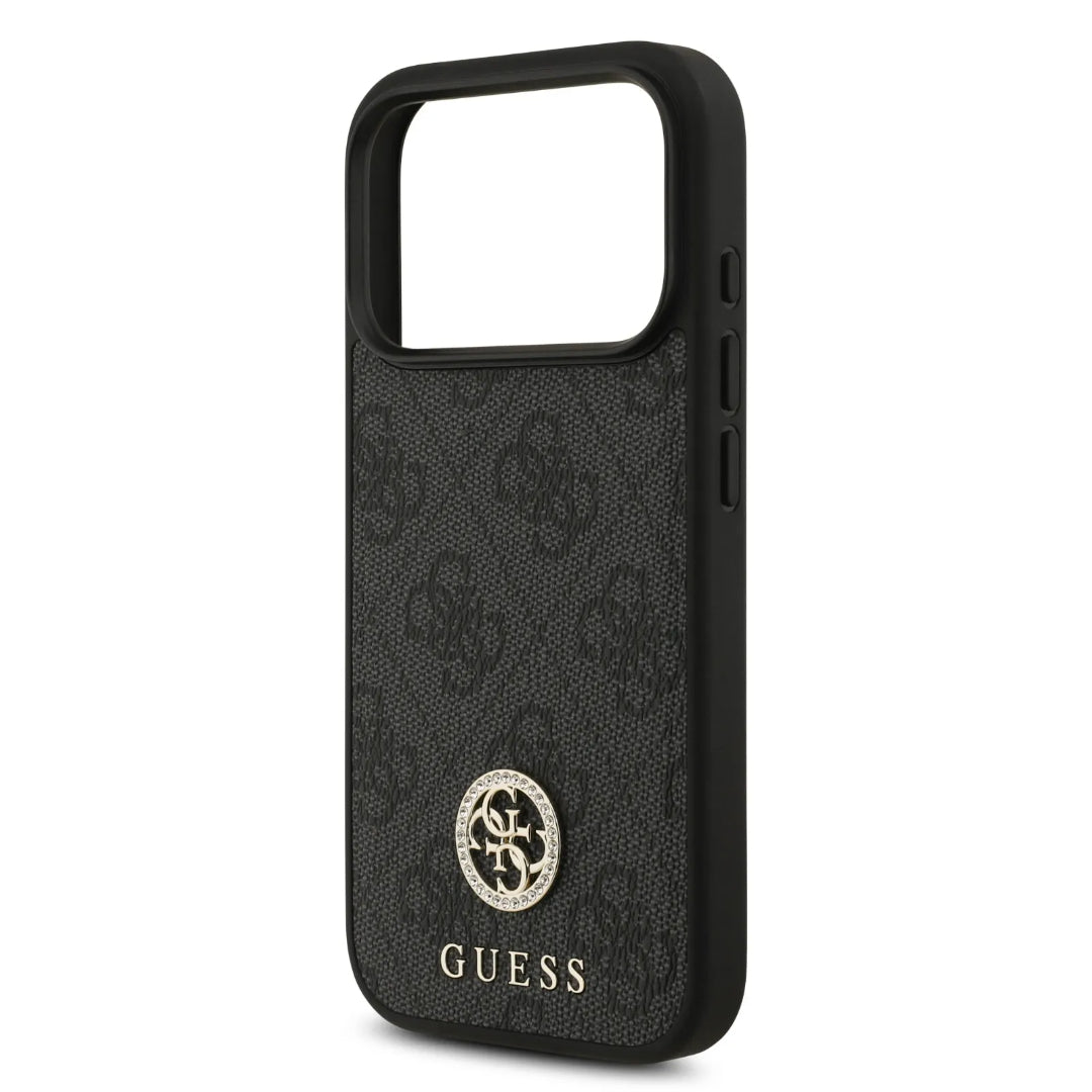 Guess MagSafe 4G PU Leather Case With Classc & Strass Logo