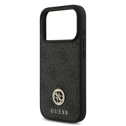 Guess MagSafe 4G PU Leather Case With Classc & Strass Logo