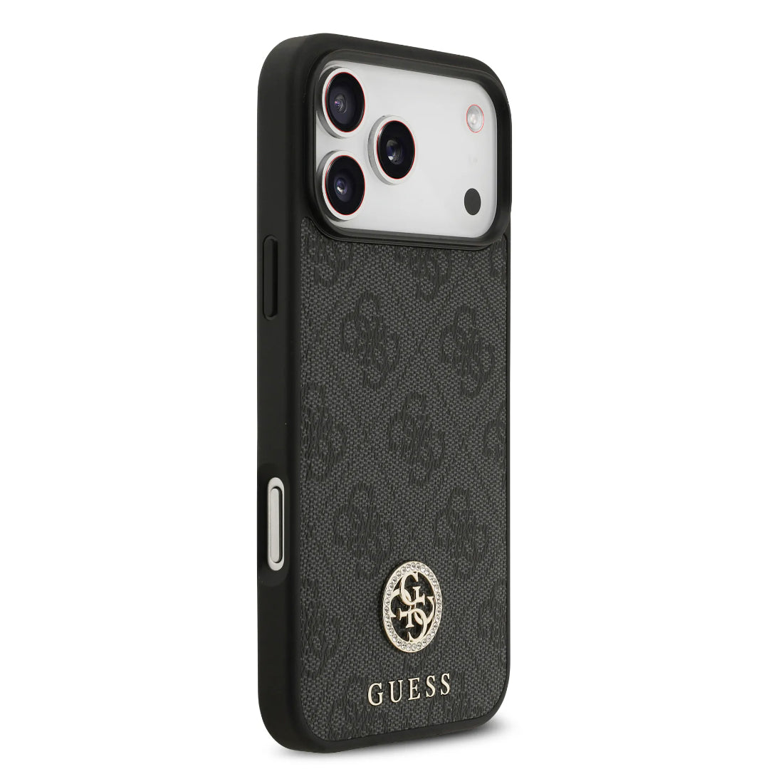 Guess MagSafe 4G PU Leather Case With Classc & Strass Logo