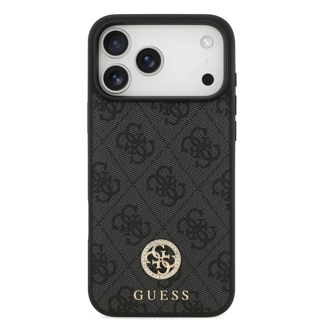 Guess MagSafe 4G PU Leather Case With Classc & Strass Logo