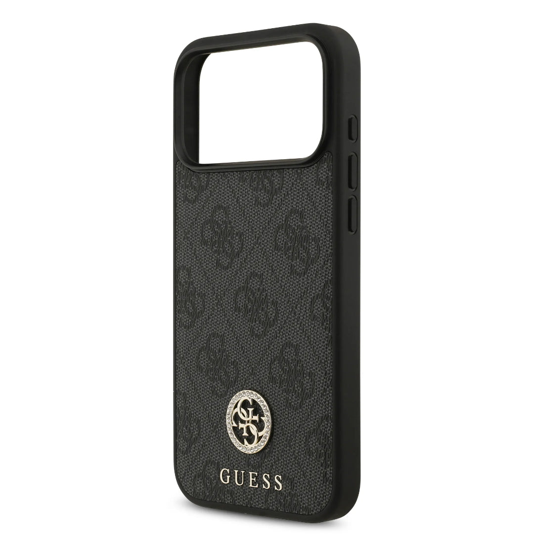 Guess MagSafe 4G PU Leather Case With Classc & Strass Logo