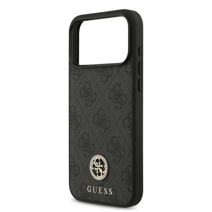 Guess MagSafe 4G PU Leather Case With Classc & Strass Logo