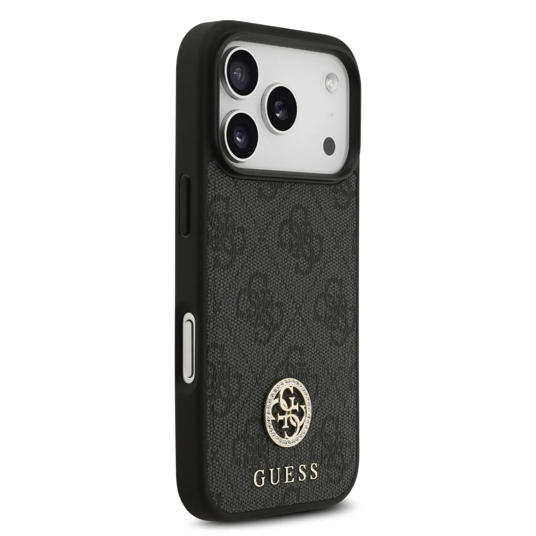 Guess MagSafe 4G PU Leather Case With Classc & Strass Logo