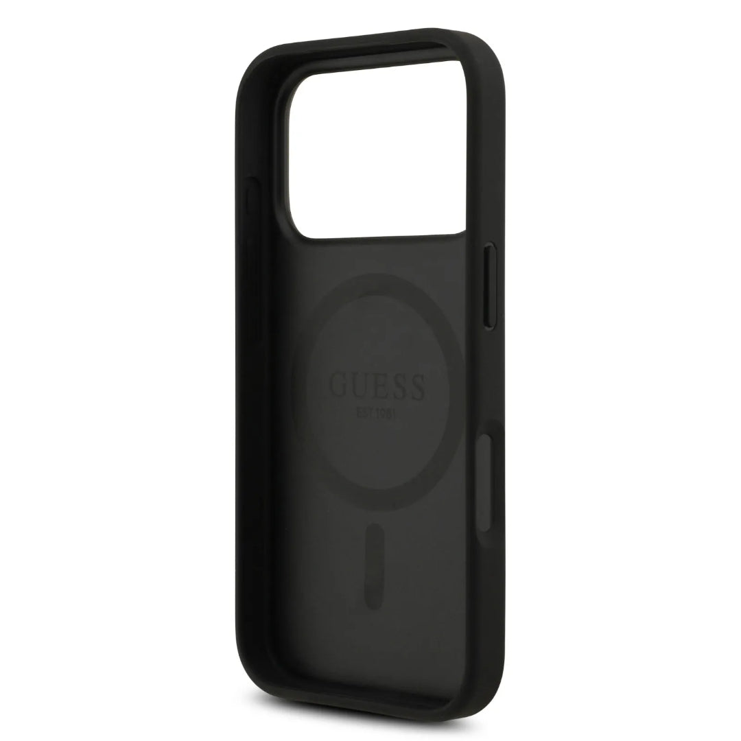 Guess MagSafe 4G PU Leather Case With Classc & Strass Logo