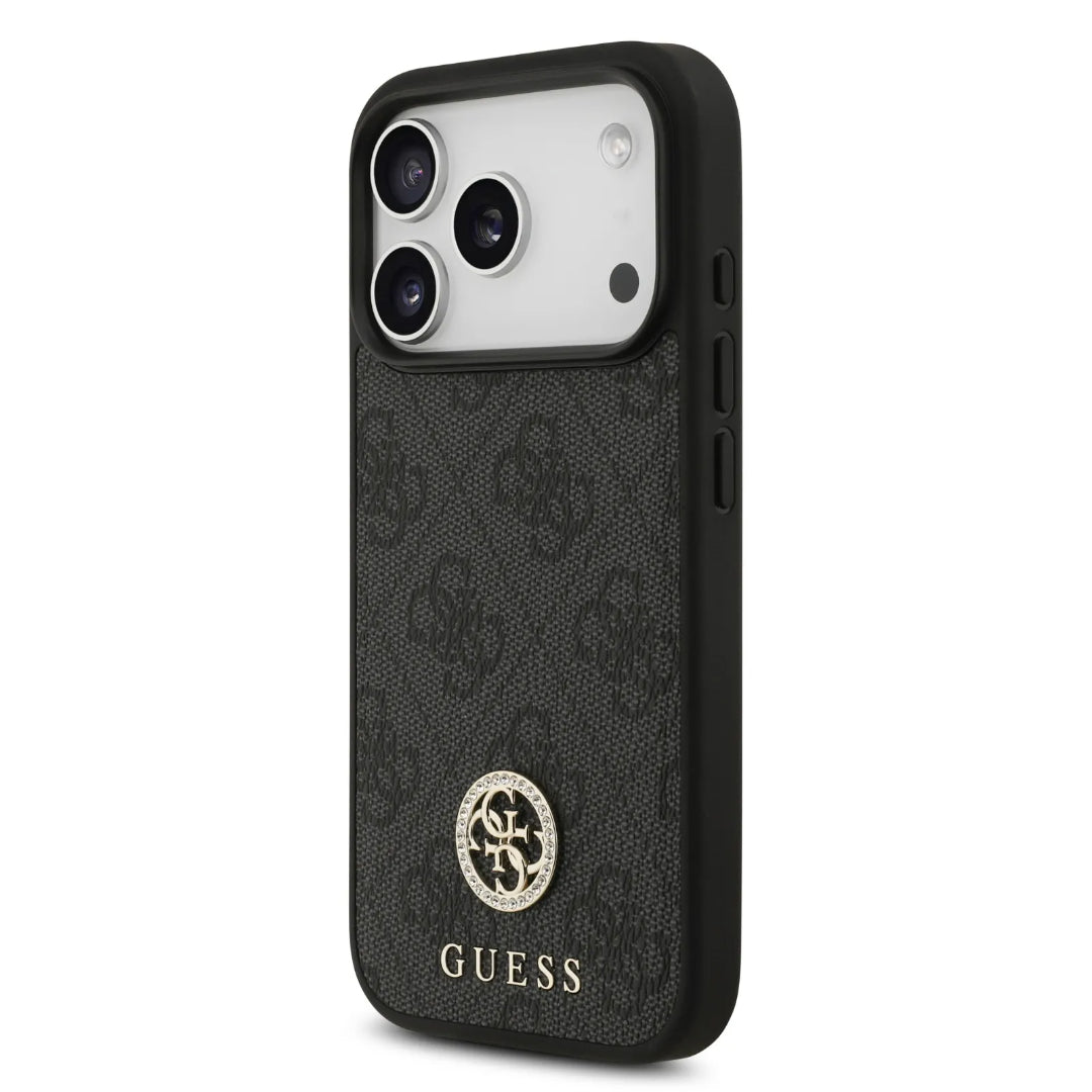 Guess MagSafe 4G PU Leather Case With Classc & Strass Logo