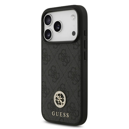 Guess MagSafe 4G PU Leather Case With Classc & Strass Logo