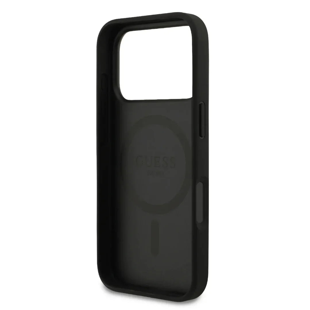 Guess MagSafe PU Leather Case With Triangle Logo