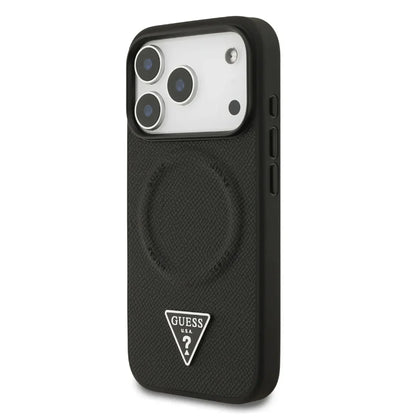 Guess MagSafe PU Leather Case With Triangle Logo