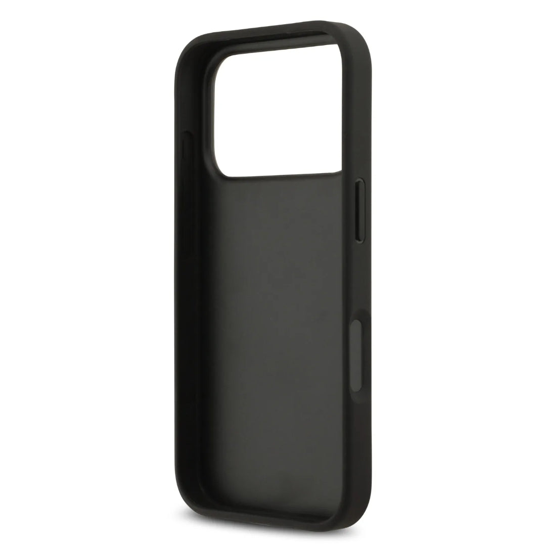 Karl Lagerfeld PU Grained Case With Card Holder & Monogram Hot Stamped Pattern