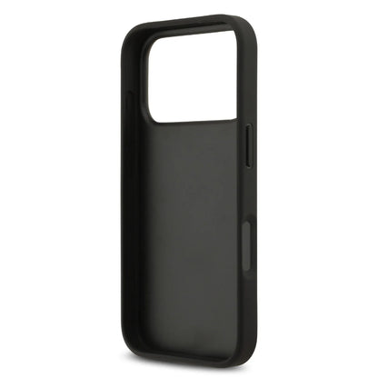 Karl Lagerfeld PU Grained Case With Card Holder & Monogram Hot Stamped Pattern