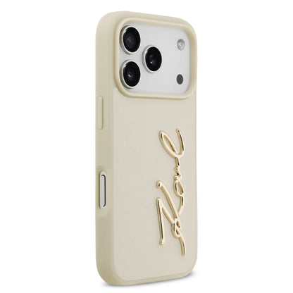 Karl Lagerfeld PU Leather Case With Karl Script Logo & Buttons