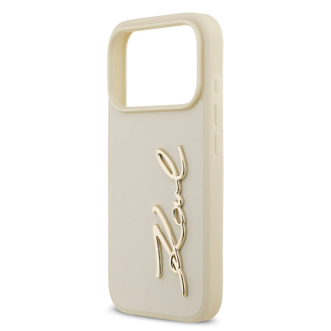 Karl Lagerfeld PU Leather Case With Karl Script Logo & Buttons