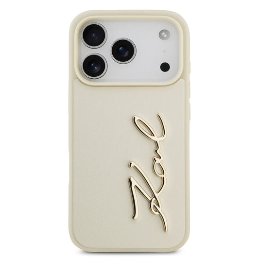 Karl Lagerfeld PU Leather Case With Karl Script Logo & Buttons