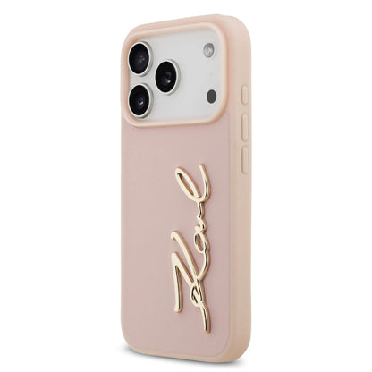 Karl Lagerfeld PU Leather Case With Karl Script Logo & Buttons