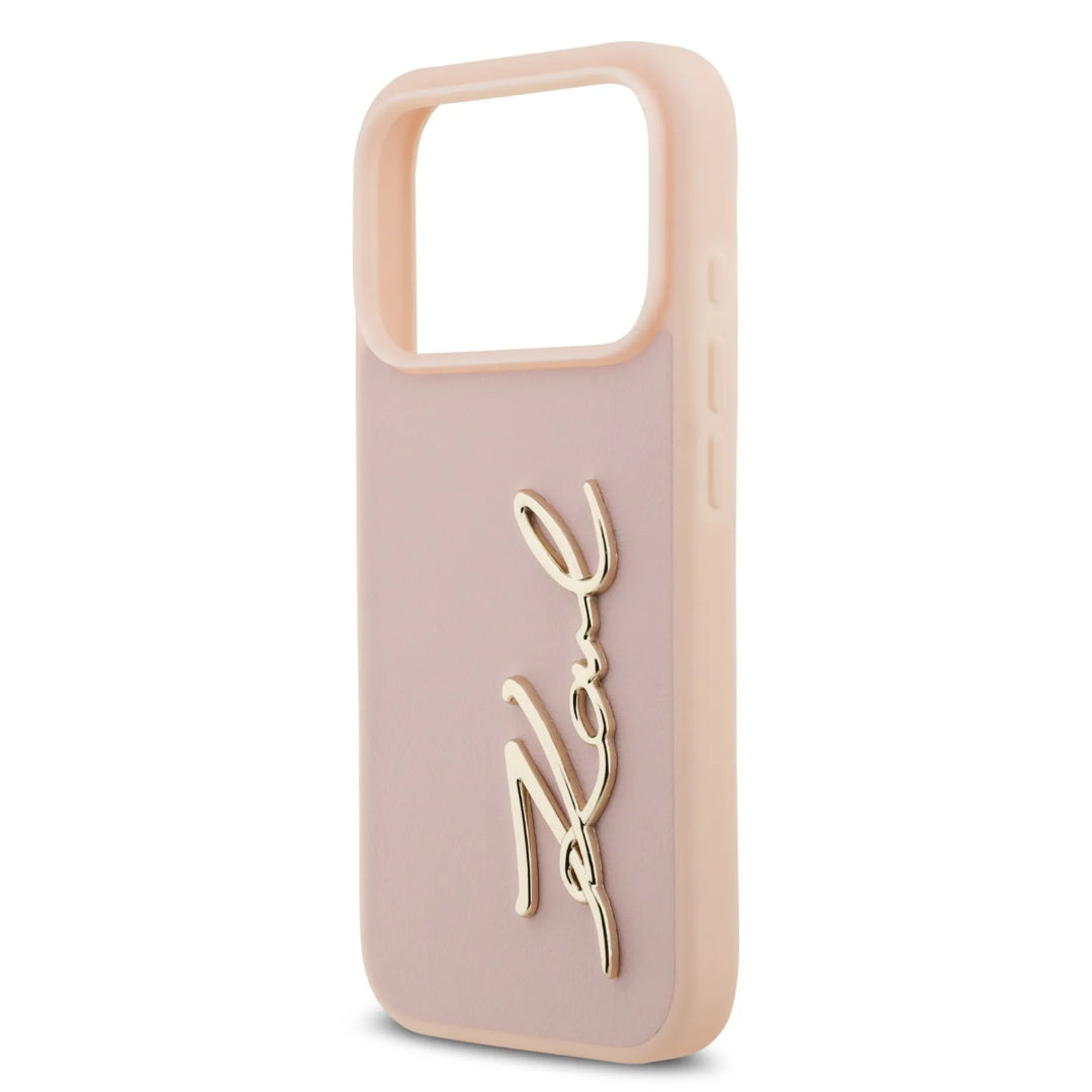 Karl Lagerfeld PU Leather Case With Karl Script Logo & Buttons