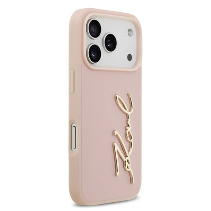 Karl Lagerfeld PU Leather Case With Karl Script Logo & Buttons