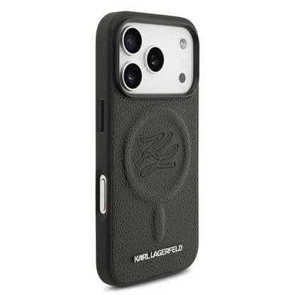 Karl Lagerfeld MagSafe PU Leather Case With Initial Deboosed Logo