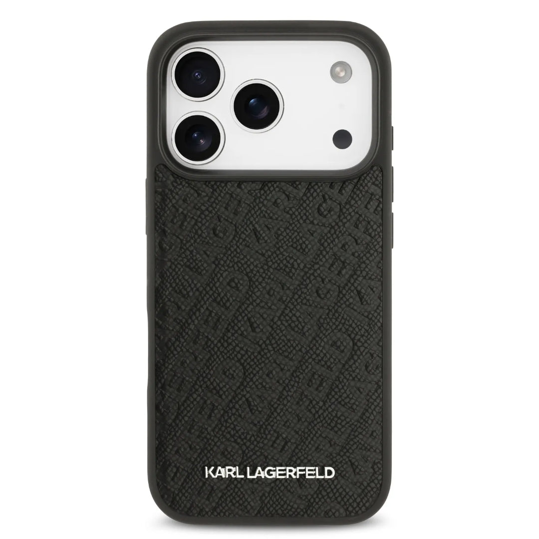 Karl Lagerfeld MagSafe Full Wrapped PU Leather Case With Karl Grain