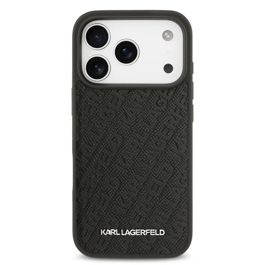 Karl Lagerfeld MagSafe Full Wrapped PU Leather Case With Karl Grain