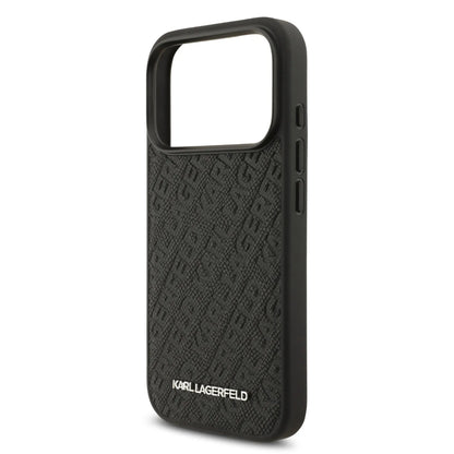 Karl Lagerfeld MagSafe Full Wrapped PU Leather Case With Karl Grain