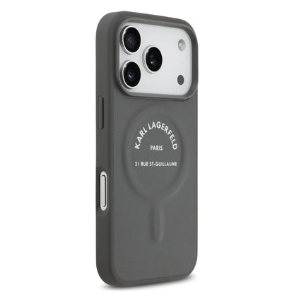 Karl Lagerfeld MagSafe PU Case With Karl RSG Logo Buttons