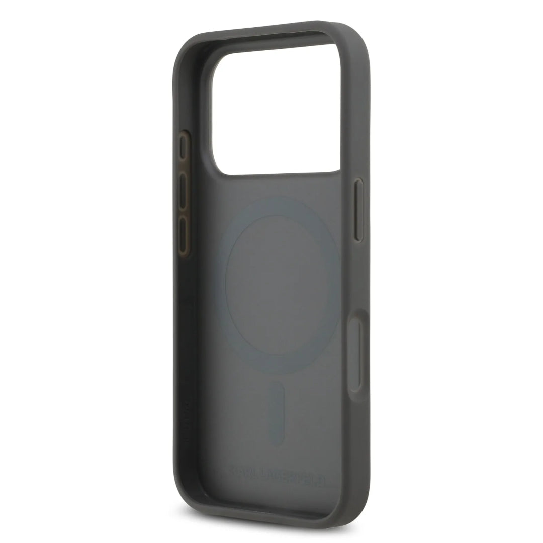 Karl Lagerfeld MagSafe PU Case With Karl RSG Logo Buttons