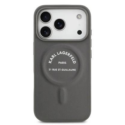 Karl Lagerfeld MagSafe PU Case With Karl RSG Logo Buttons