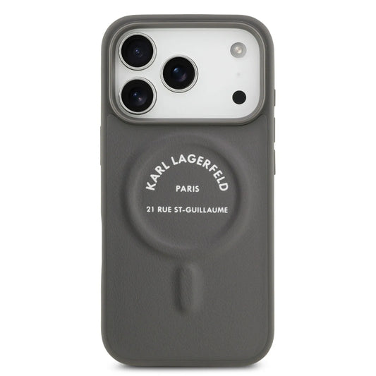 Karl Lagerfeld MagSafe PU Case With Karl RSG Logo Buttons