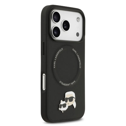 Karl Lagerfeld PU Leather Case With Karl & Choupette Head Pins
