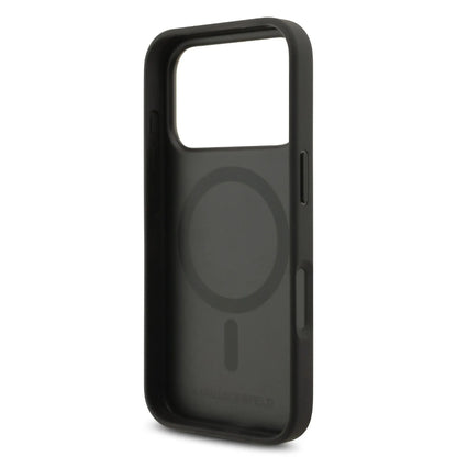 Karl Lagerfeld PU Leather Case With Karl Head Pins