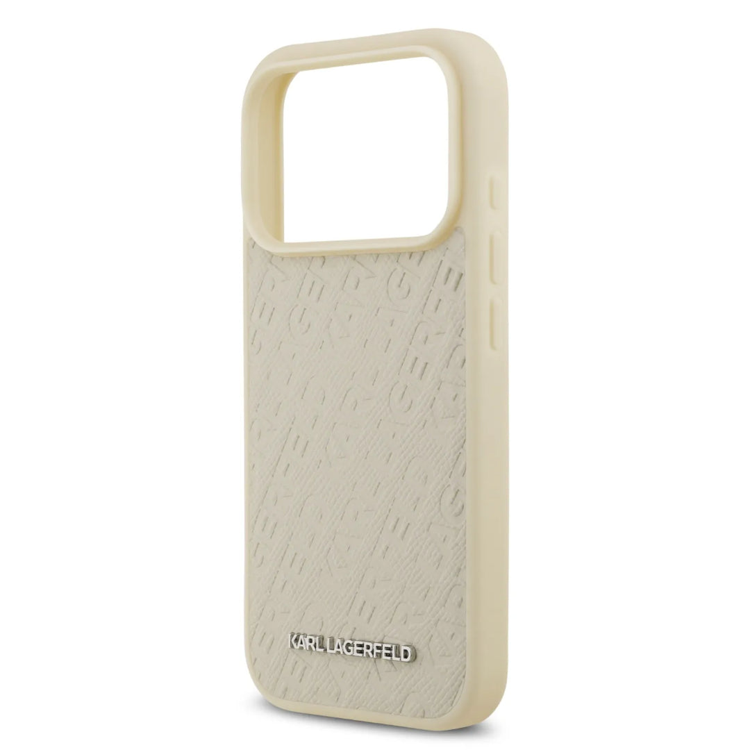 Karl Lagerfeld MagSafe Full Wrapped PU Leather Case With Karl Grain