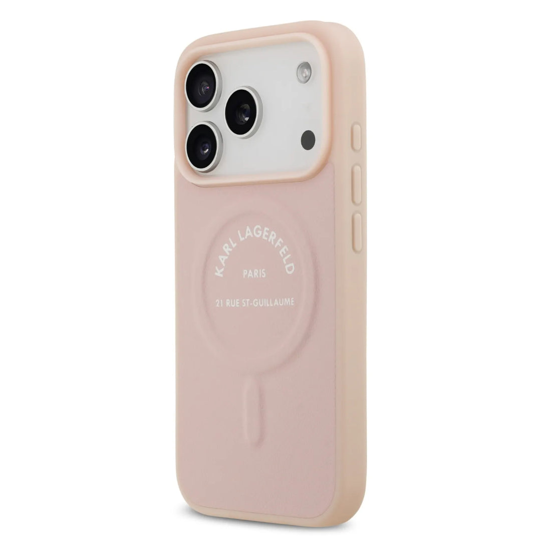 Karl Lagerfeld MagSafe PU Case With Karl RSG Logo Buttons