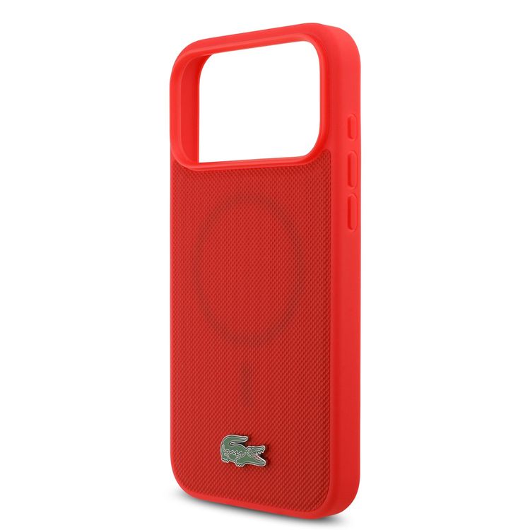 Lacoste MagSafe PU Leather Hard Case With Iconic Petit Pique Logo