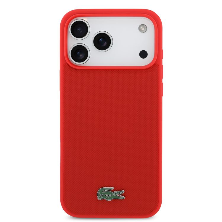 Lacoste MagSafe PU Leather Hard Case With Iconic Petit Pique Logo