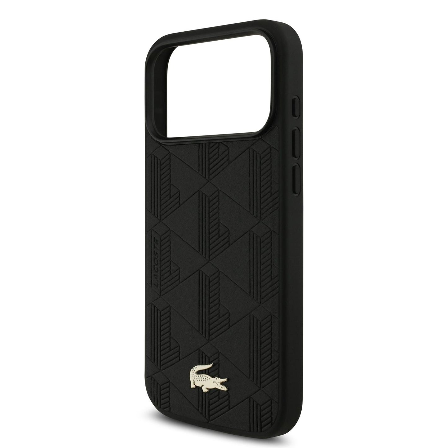 Lacoste MagSafe PU Leather Case With Monogramme Logo & Gold Logo