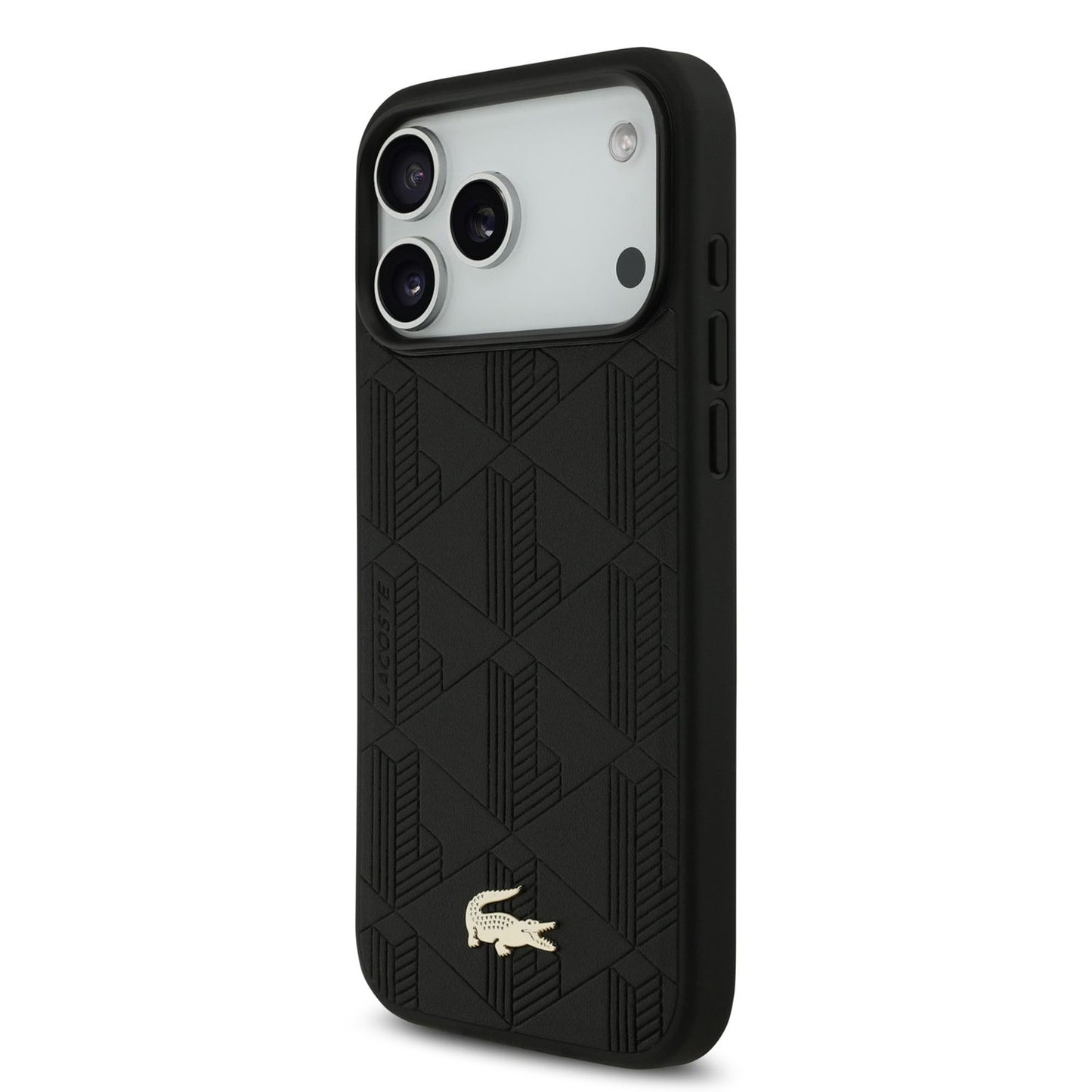 Lacoste MagSafe PU Leather Case With Monogramme Logo & Gold Logo