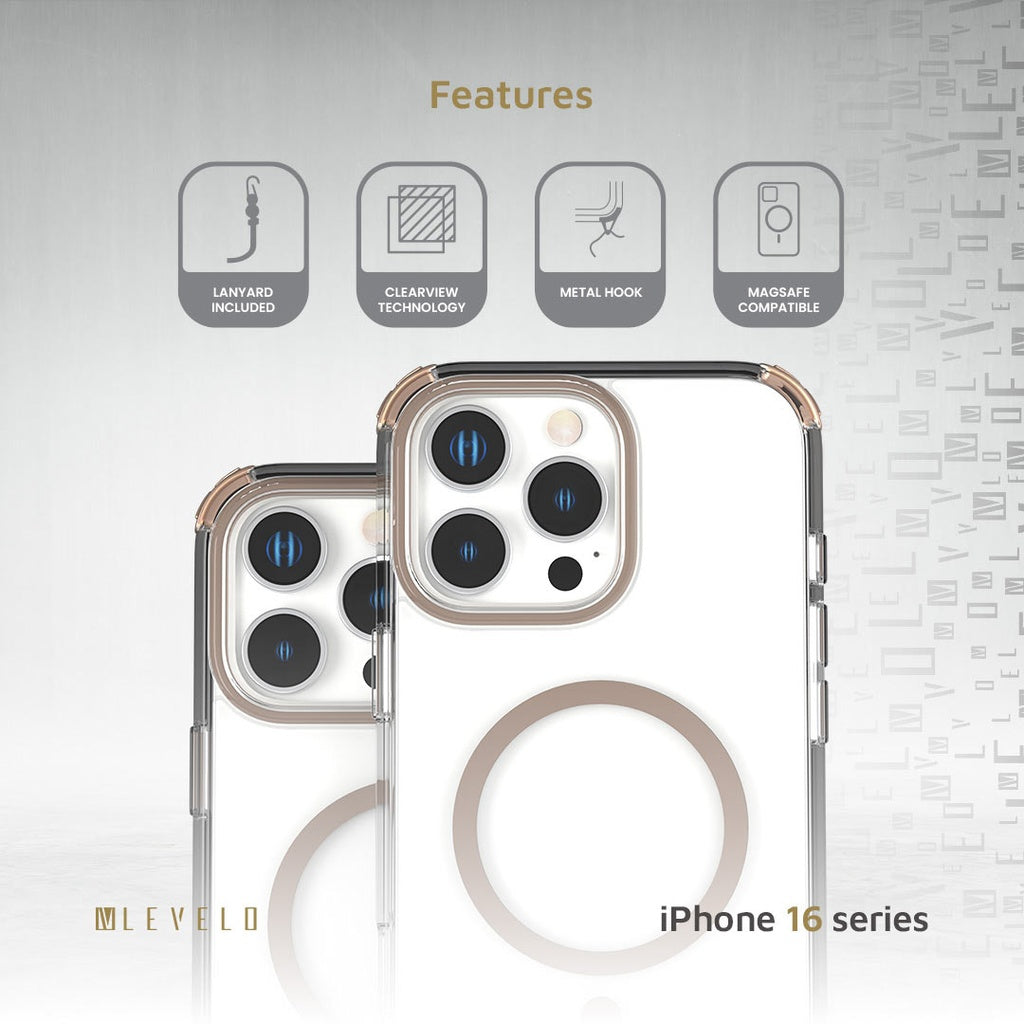 Levelo Celeste Magsafe Case With Crossbody Strap